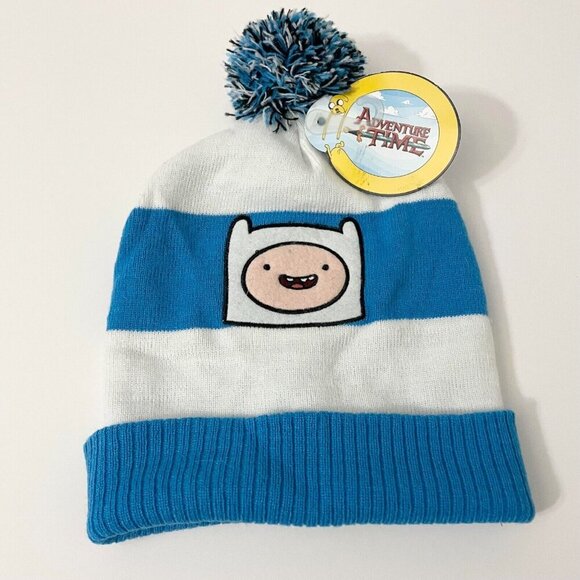 Adventure Time Finn Pom Pom Ski Hat Toque Cartoon Network - Picture 1 of 16